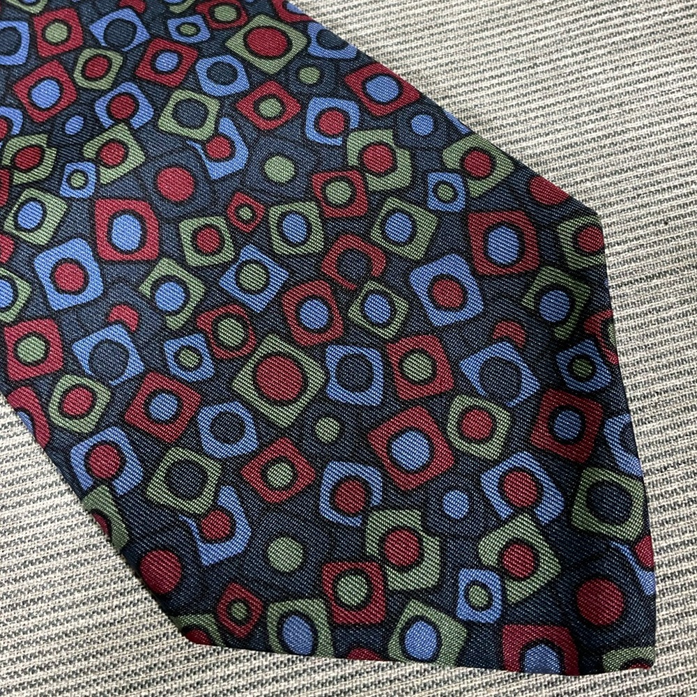 Charvet Multicolor Geometric Tie